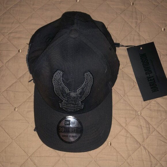 NWT Genuine Harley Davidson Oil 99436-18VM Cap Hat Black L/XL (JCCHDS224) - Picture 3 of 10